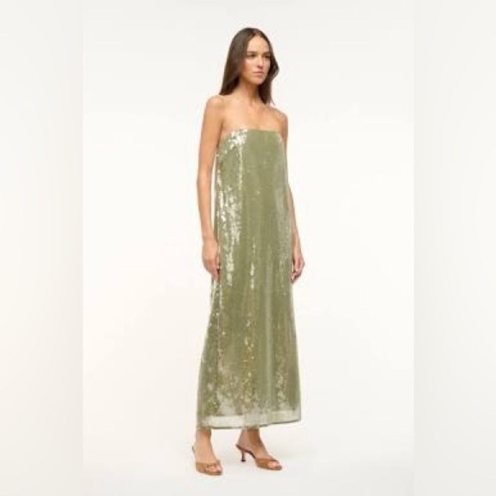 NWT Staud CASEY DRESS GARDEN MOSS - Sold Out